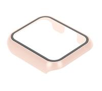 Yctze Stylish PC Protective Case with Tempered Glass Screen Protector for Full Coverage of - Easy Install & User-Friendly Design (Pink)