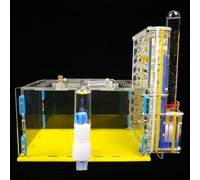 Yctze T-Design Acrylic Villa for Observation - Feeding Area for Cts (Yellow)