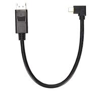 Yctze to MiniDP Adapter 8K 60Hz 4K 144Hz Bi-Directional Transmission for Pro, Laptop, Gaming Monitors, and Projectors (90 Degree Left Bent)