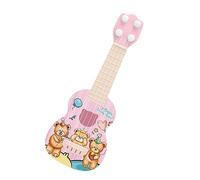 Yctze Toddler Ukulele Guitar Toy, Cartoon Mini 4 Strings Kids Musical Instrument, Rounded Corners Instrument for Children Educational Learning (Little Bear Pattern)