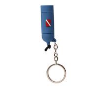 Yctze Unique PVC Diving Theme Key Cylinder Shape Keychain Organizing Keys, Gray (Blue)