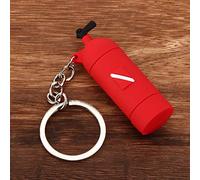 Yctze Unique PVC Diving Theme Key Cylinder Shape Keychain Organizing Keys, Gray (Red)