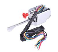 Yctze Universal 12V Turn Signal Switch Turn Signal Lever Indicator Switch Column Mount with Chrome Clamp for Street Hot Rod Classic Car Truck