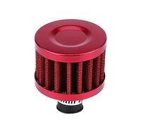 Yctze Universal Air Filter, High Flow Car Cold Intake Kit, Crankcase Vent Breather for Improved Induction Efficiency, Easy Installation, 12mm Connector (red)