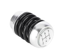 Yctze Universal Aluminum Red 5-Speed Manual Car Shifter Stick Knob Lever - Installation, Design with Rubber Adapters, Compatible with Most Manual Transmissions (Black)