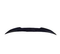 Yctze Universal Car Rear Trunk Spoiler 117-128cm Adjustable ABS Spoiler Wing Rear Tail with Strong Adhesive Tape for Enhanced High Speed Stability and Aerodynamics (Glossy Black+Black)