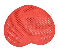 Yctze Urinal Screen Deodorizer - Anti Blocking Splashproof Urinal Mat for Offices, Restaurants, and Bathrooms - Effective Odor Elimination and Easy Maintenance (Red)