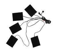 Yctze USB Carbon Fiber Heating Pad, Silicone Soft Wire Washable Sewable 3 Gears Adjustable Electric Heater Pad, Comfortable for Waist Back Pain Relief, 100x75mm