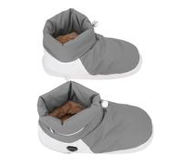 Yctze USB Electric Heated Boots for Camping Outdoor Use with 5 Temperature Settings Lightweight Warm Foot Warmer Gray Size 38-44