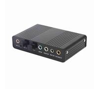 Yctze USB External 6 Channel Digital Optical SPDIF Sound Card Output Adapter for PC, 5.1 Blaster with Topiky Soundkarte PCIe