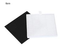 Yctze Vacuum Cleaner Activated Carbon Filter Kit Replacement for V8S Robot Mo E2Q7-8 Filters with Activated Carbon for Enhanced Air Filtration