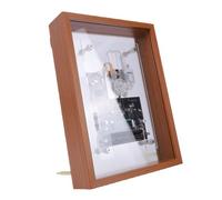 Yctze Vintage Transparent Acrylic Photo Frame CD Player with Bluetooth Sound for Wall Mounted Display 8.86x2.36x12.13in