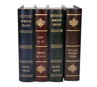 Yctze Vintage Wooden Book Shaped Storage Box, Decorative Fake Books for Home Office Decor, Jewelry Case, Large Lightweight Trinket Box