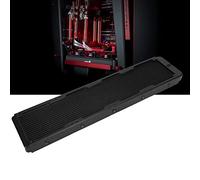 Yctze Water Cooling 18 Tubes, High Performance Black Aluminium Alloy Heat Exchanger, 480mm G1/4 Thread Heat Exchanger for Computer Water Cooling Systems Beauty Equipment Industrial