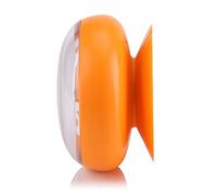 Yctze Waterproof Bath Shower Clock with Second Hand Tiny Bathroom Wall Perfect Accessories for Window and Mirror Orange
