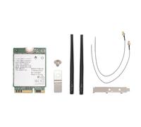 Yctze WIFI 7 Card for Gaming Pc Builders Remote Workers, 2.4g 574mbps 5G 2400mbps 6G 5800mbps Tri Band Speed, BT 5.4 with Mu Mimo Technology, Be200ngw Ngff M.2 for 10 (WiFi 7 Card with Antenna and