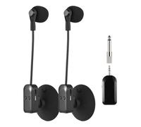 Yctze Wireless Instrument Microphone, Professional 2.4G Wireless Microphone, Detachable Suction Cup for Guitar Violin Cello Speaker Voice Amplifier Stage (1 Receiver with 2 Microphones)