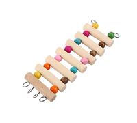 Yctze Wood Clim Swing Pet Ladder B for Hamsters, S & S - Portable 5 Steps Pet Toy (M) 7steps 6 * 18cm