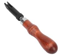 Yctze Wood Handle V Type Leather Grooving Tool - Push Groover Craft Gouge for Leatherworking