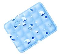 Yctze Your Pets Cool This with Our Pet Cooling Mat - Soft, Scratch Resistant Self-Cooling Ice Pad Bed Cats and Dogs - Thickened Design Comfort and Durability (M 35x27x20cm / 13.78x10.63x7.87in)