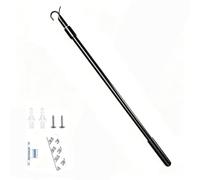 YCUHEN Black 1pc Draw Rod for Cordless Roller Shade Blinds Adjustable Push-Pull Rod, Easy to Pull The Window Shades Up and Down (17.5"-31")