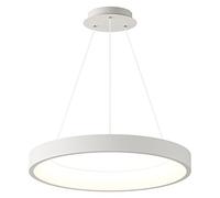 YCVAWEOD 20" Dimmable Modern LED Ring Pendant Light - Stylish Metal Circle Chandelier for Living Room Kitchen Foyer & Bedroom - Energy-Efficient Ceiling Lamp LWX
