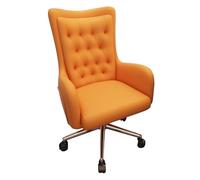 YCVAWEOD 360° Swivel Office Chair Comfortable Leather Makeup Chair Height Adjustable Easy Assembly Padded Rolling Desk Chair for Home & Office Use LWX