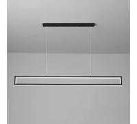 YCVAWEOD 47.2inches Metal Linear Pendant Light, Modern 41W LED Dining Room Hanging Lights, Simple Kitchen Island Long Suspension Lamp, Strip Living Room Decorative Lighting s LWX