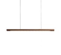 YCVAWEOD 59″ Linear Pendant Light Nordic Wood Chandelier Ceiling Lamp 24W LED Hanging Lamp Long Strip Dining Table Lights Minimalist Pendant Lamps Island Lighting for Kitchen Office LWX