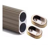 YCVAWEOD 60 Inch Oval Closet Rod for Hanging Clothes Gold Black Silver Thick Clothes Hanger Bar for Wardrobes Shower Shoe Cabinets Wall Mount Durable and Stylish LWX