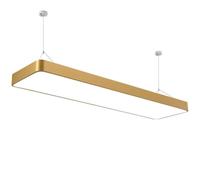 YCVAWEOD 71" Gold Long Pendant Light Ceiling Island Lighting, Cold White Light 6000K, Semi Flush Mount Light Fixture Chandelier Adjustable Height Led Hanging Light for Office Corridor Living Room LWX