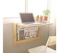 YCVAWEOD 75 * 63CM Wall Mounted Desk, Home Office Table Desk, Space Saving Dining Table, Space Saving Wooden Desk, for Dining Room Study Kitchen Dinner Bar Small Space LWX