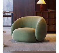 YCVAWEOD Accent Chair, Barrel Chair Modern Comfy Sofa Chair Reading Chair Armchair for Living Room Study Room Office Apartment Reception Space Couch green LWX