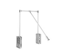 YCVAWEOD Adjustable Aluminum Clothes Rack - 60 x 83 cm Pull-Down Wardrobe nizer for Easy Clothing Storage & End Shelf - Ideal for Space-Saving & Neat Closets LWX
