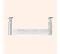 YCVAWEOD Adjustable Closet Rod Bracket Ceiling-Mounted Clothes Hanger 85cm (33.5") Silver Clothing Storage Bar for Bedroom Perfect for nizing Wardrobes and Maximizing Space. LWX