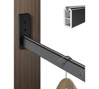 YCVAWEOD Adjustable Closet Rod Replacement with Nonslip Strip Wardrobe/Laundry Room Organizer LWX