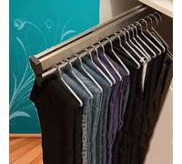 YCVAWEOD Adjustable Clothes Rack 30-80 cm Extendable Garment Rod 201 Steel Load Capacity 25 kg Portable Clothing Stand (1PCS 700mm/27.56inch) LWX