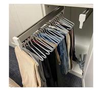 YCVAWEOD Adjustable Extendable Closet Rod - Pull Out Wardrobe Rail for Pants & Coats, Sliding nizer Rack for Efficient Closet Storage - Color B LWX