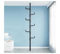 YCVAWEOD Adjustable Floor-to-Ceiling Clothes Rack 3-6 Tier Corner Hanger Ideal for Living Room & Balcony Space-Saving Clothing nizer Sturdy Design for Maximum Storage LWX