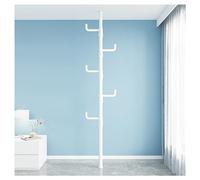 YCVAWEOD Adjustable Floor-to-Ceiling Clothing Rack 3/4/5/6-Tier Corner Garment Stand Space-Saving Clothes Hanger for Living Room Balcony Bedroom Stylish Storage Solution LWX