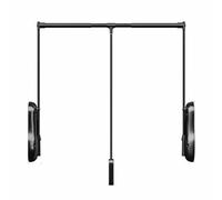 YCVAWEOD Adjustable Pull-Down Clothes Rack for Closet Heavy-Duty Metal Hanger Rod Expandable Width Hanging Bar Space-Saving Clothing nizer for Wardrobe LWX