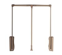 YCVAWEOD Adjustable Pull-down Clothes Rod, Heavy-duty Lifting System, Silent Double-buffered Design, Enhances Wardrobe Load Capacity, Ideal for High Wardrobes (93-125cm, Color1) LWX