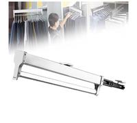 YCVAWEOD Adjustable Pull Out Clothes Rail 3080 cm SpaceSaving Closet Rod for Wardrobe HeavyDuty Hanger Rack for Pants & Clothing Storage 25 Kg Load Capacity (23.6 inch) LWX