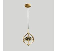 YCVAWEOD All Copper Light Luxury Single-Head Chaner LED Minimalist Art Glass Ceiling Pendent Lamp Long-Term Bedroom Porch Home Decoration Pendant Light Indoor Lighting, for Living Room (Green) LWX