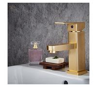 YCVAWEOD Bathroom Basin Faucet Luxury Aluminum Cold and Hot Water Mixer Tap Deck Mounted Single Handle Washbasin Sink Faucets(6) LWX