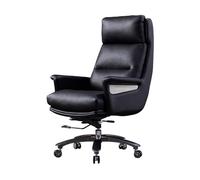 YCVAWEOD Boss Chair Executive Chairs, Adjustable Lifting 135° Reclining, Office Chairs, Sedentary Comfort Swivel Computer Seat for Home Office Lofty(Black,Tech Leather) LWX