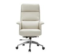 YCVAWEOD Boss Chair Executive Chairs, Adjustable Lifting 135° Reclining, Office Chairs, Sedentary Comfort Swivel Computer Seat for Home Office Lofty(White a,Tech Leather) LWX