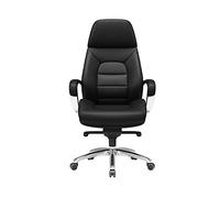 YCVAWEOD Boss Chair High Back Executive Seat with rest, PU Leather Office Chairs,120° Reclining, Adjustable Lifting,Black-One Size LWX
