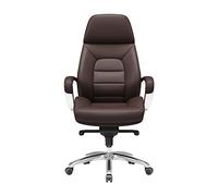 YCVAWEOD Boss Chair High Back Executive Seat with rest, PU Leather Office Chairs,120° Reclining, Adjustable Lifting,Bruin-One Size LWX