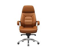 YCVAWEOD Boss Chair High Back Executive Seat with rest, PU Leather Office Chairs,120° Reclining, Adjustable Lifting,Oranje-One Size LWX